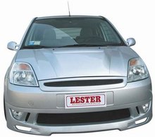 Parrilla Delantera + Rejilla de plastico negra Lester para Ford Fiesta VI 4/02-
