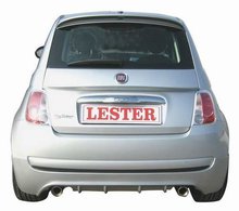 Spoiler Parachoques Trasero Lester para Fiat 500 8/07- doble salida escape