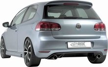 Spoiler parachoques trasero para VW Golf VI GTi/GTD 10/08- (ABS)