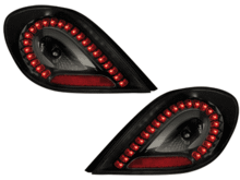Faros traseros Dectane de LEDs para Peugeot 207 negros