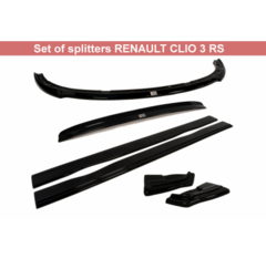 JUEGO DE SPLITTERS RENAULT CLIO III RS - ABS Maxton
