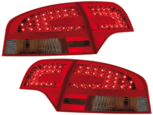Focos traseros de LEDs Audi A4 Lim.05-06_4 pieces_ rojos/ahumados