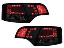 Focos traseros de LEDs Audi A4 Avant B7 04-08_negros/ahumados