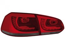 Faros traseros Dectane de LEDs para VW Golf VI Look R rojos ahumados
