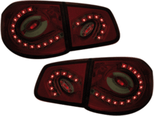 Faros traseros Dectane de LEDs para VW Tiguan 07- rojos ahumados
