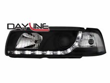Faros delanteros luz diurna DAYLINE para BMW E36 Lim. 92-98 neg