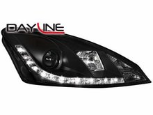Faros delanteros luz diurna DAYLINE para Ford Focus 01-04 negro