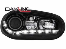 Faros delanteros luz diurna DAYLINE para VW Golf IV 97-06 negro