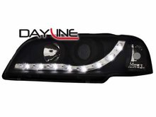 Faros delanteros luz diurna DAYLINE para Volvo S/V40 negros